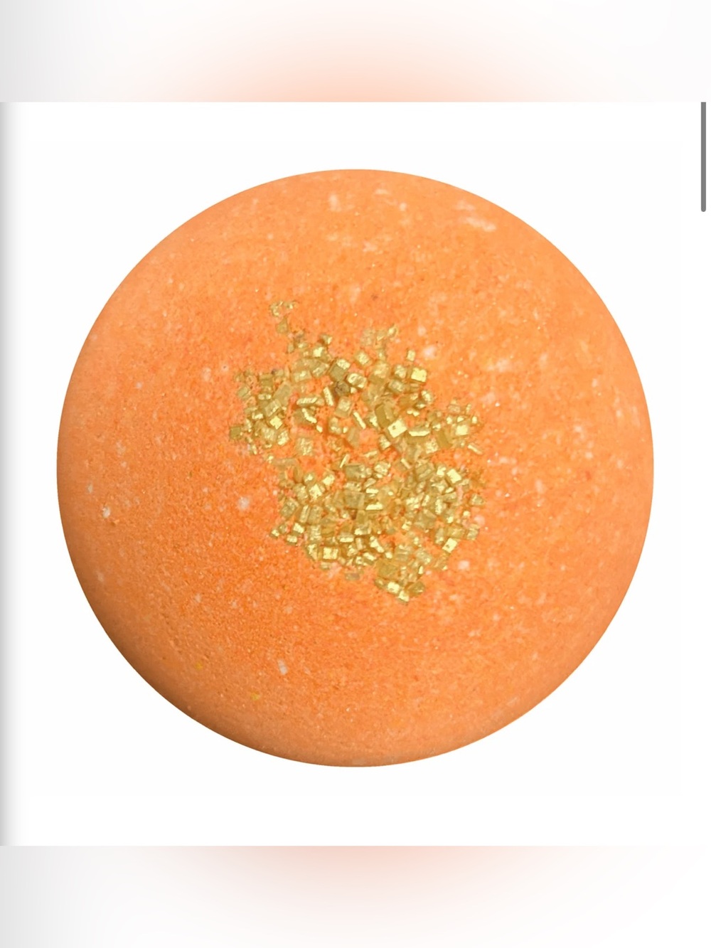 Pumpkin spice bath bomb